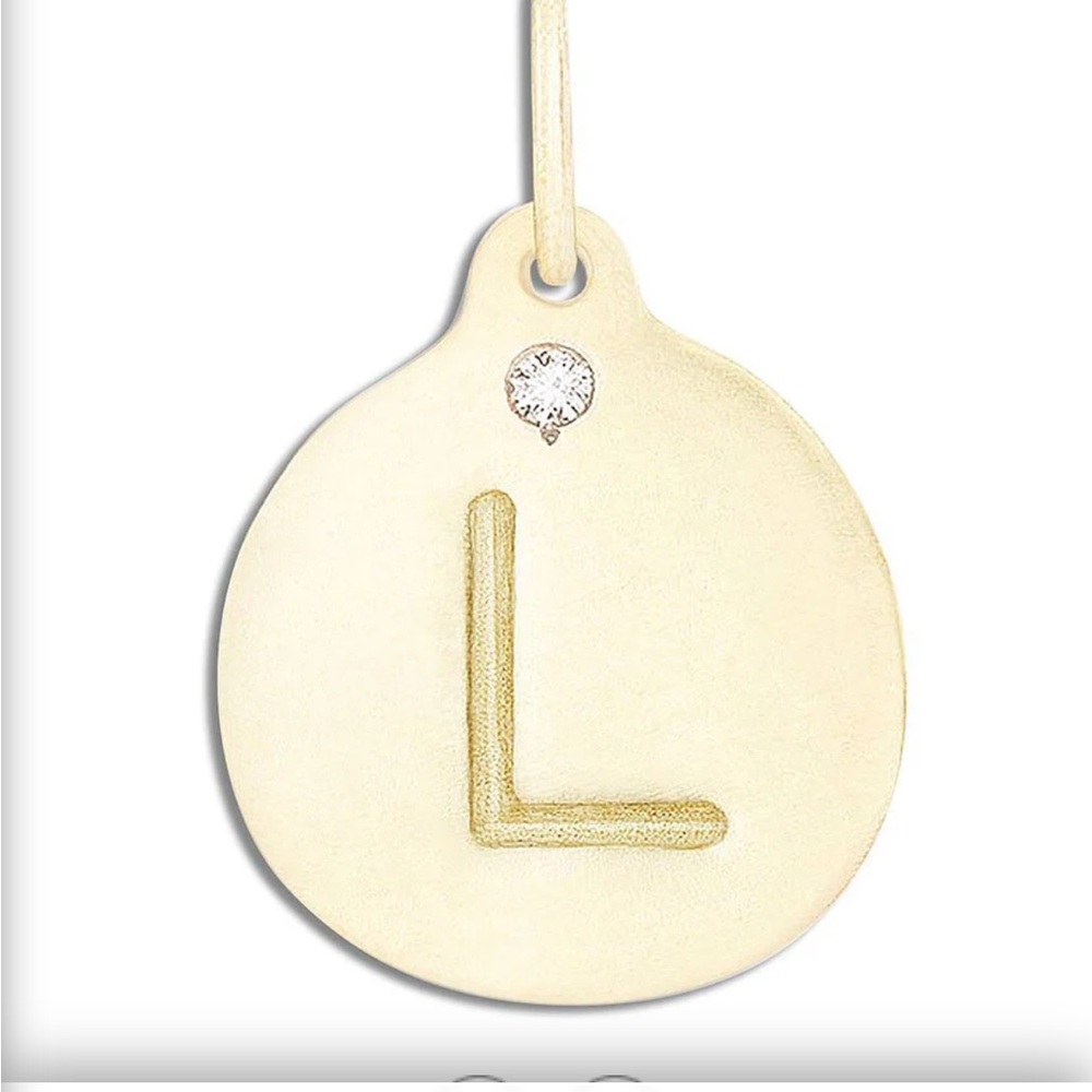 Helen Ficalora 14K Charm Diamond "L" Initial